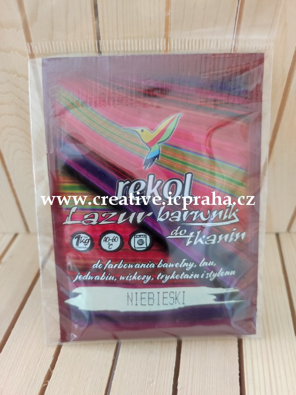 Rekol barva na textil 18g - modrá nebeská 8